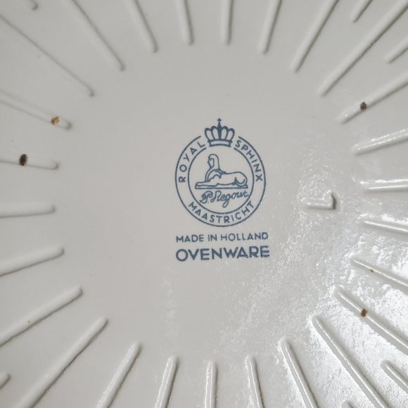 Beautiful * VTG Royal Sphinx Maastricht Holland Ovenware Small Pot+Lid Marked - Picture 9 of 11